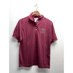 Vintage Golf Polo Shirt Golfing Daylyn USA Made Short Sleeve Red Tee Medium